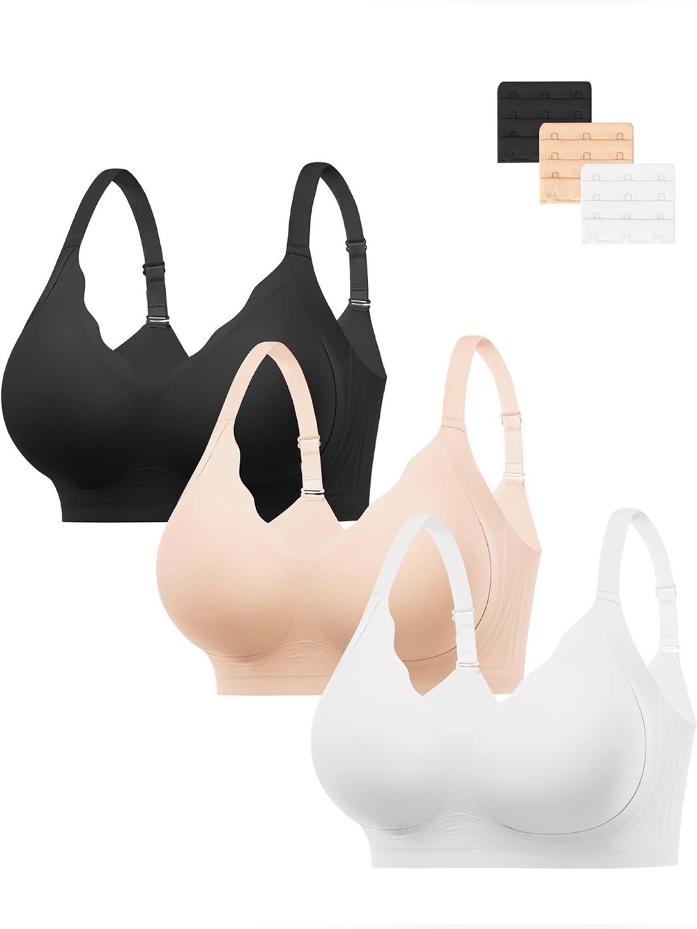 4 Pack Women's Viral Jelly Bras